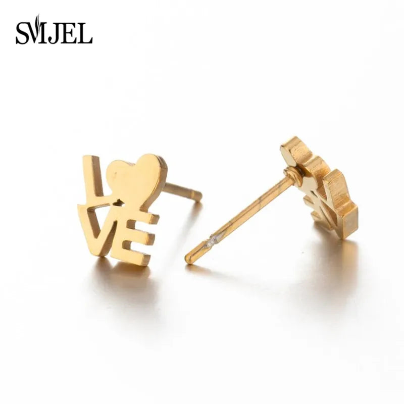 2025 Stainless Steel Jesus Cross Earrings – Men’s Christian Stud Jewelry with Heart Charm - Image 24