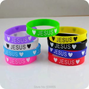 10x Heart JESUS silicone Bracelet wristband Catholic Christian Orthodox Religious Fashion Jewelry