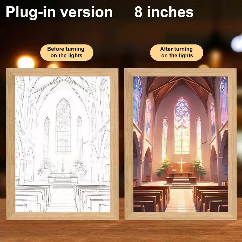 Lumin Works "Jesus – I Am Always With You" 4D LED Wall Art Light - Image 22