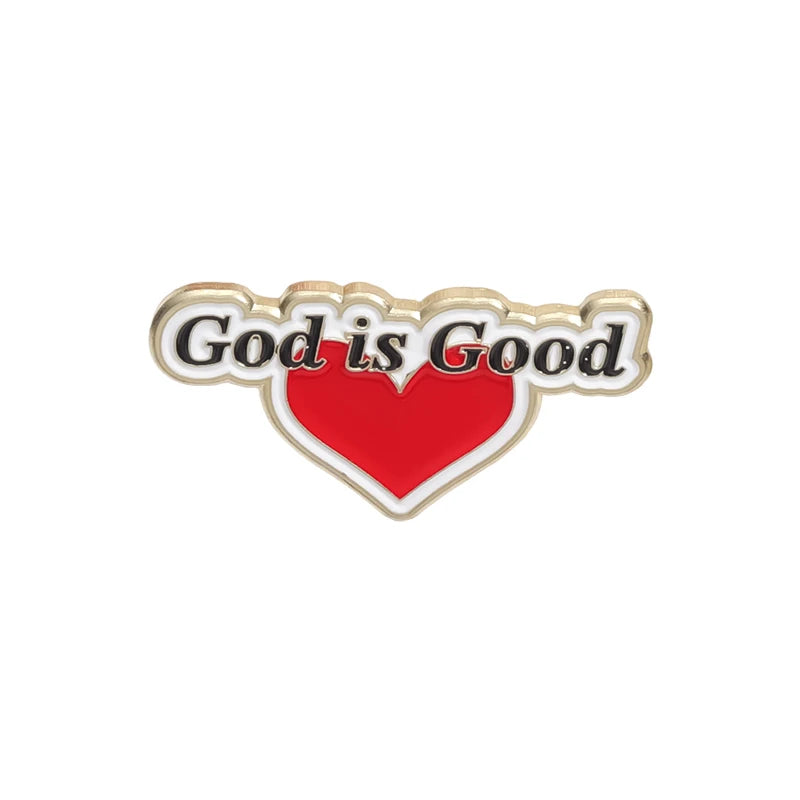 Jesus Loves Me & God Is Good Enamel Pin Set – Custom Christian Metal Brooches for Backpacks & Gifts - Image 13