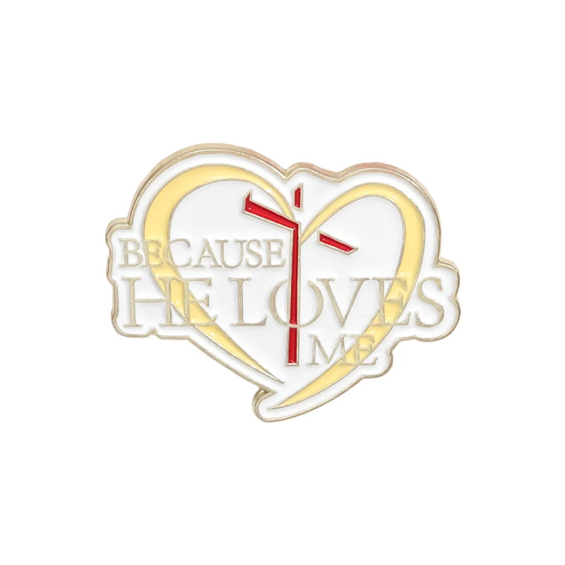 Jesus Loves Me & God Is Good Enamel Pin Set – Custom Christian Metal Brooches for Backpacks & Gifts - Image 12