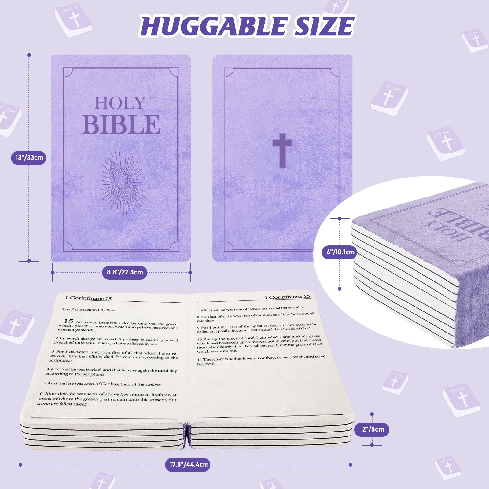 Mark 16 White Bible Memory Foam Pillow – Inspirational Christian Throw Pillow - Image 13