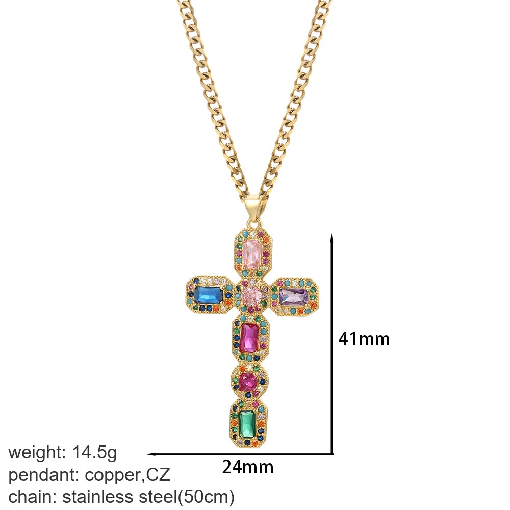 Gold Our Lady & Jesus Choker Necklace - Image 7