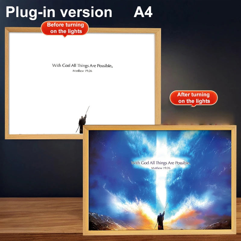 Lumin Works “I Am Always With You” Jesus Lamp - Image 36