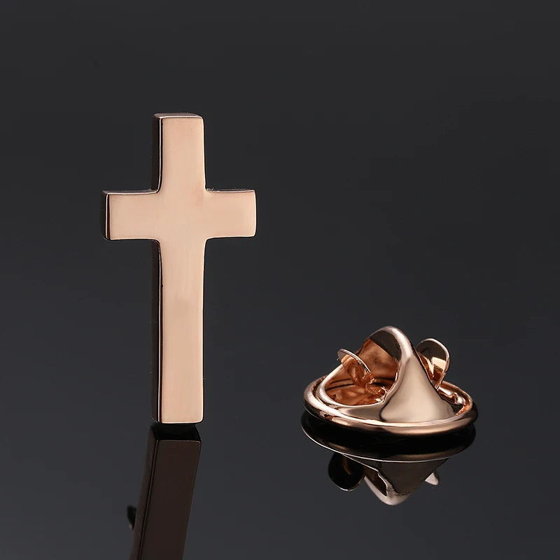 Luxury Rotatable Crown Zircon Cross Choker Necklace & Earrings Set – Christian Jewelry for Women - Image 7