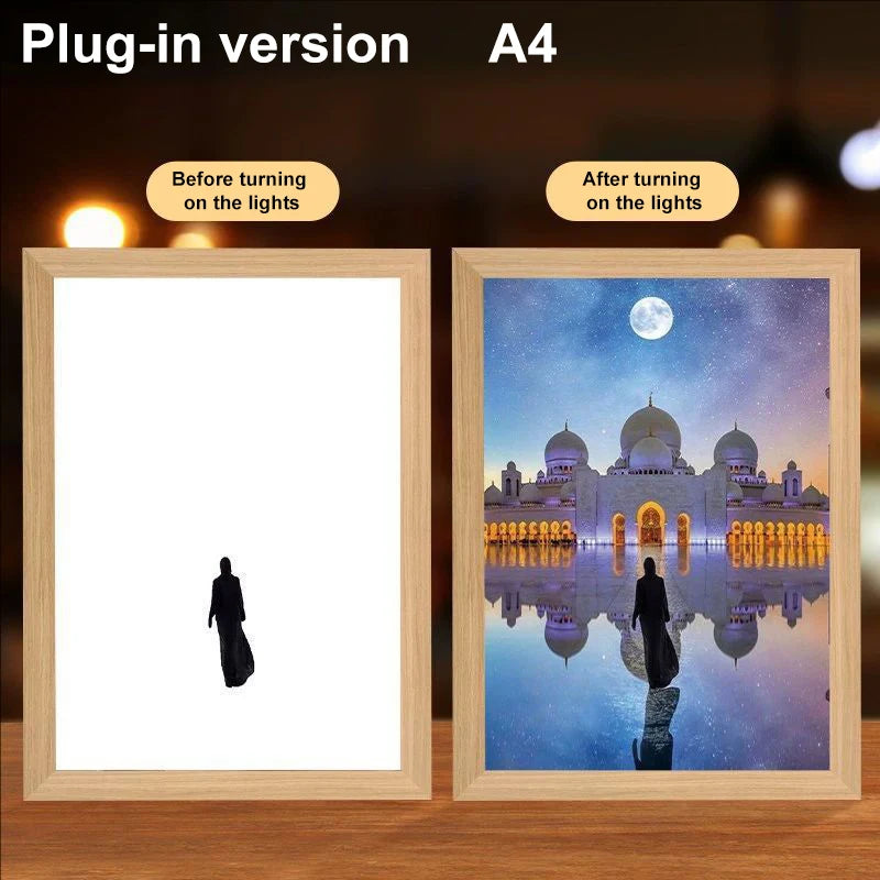 Lumin Works "Jesus – I Am Always With You" 4D LED Wall Art Light - Image 13