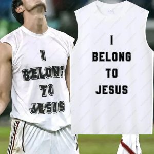 "I Belong to Jesus" Men's Sleeveless Vest β Summer Cotton Christian Tank Top