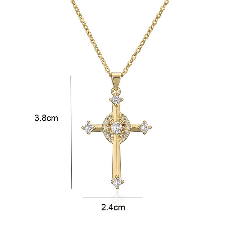 NEWBUY Gold Color Jesus Cross Pendant Necklace – Stainless Steel Christian Jewelry for Men & Women - Image 13