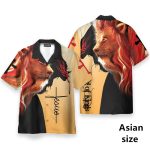 3D Printed God Jesus Pattern Hawaiian Beach Shirt – Casual Aloha Shirt for Men & Unisex Wear