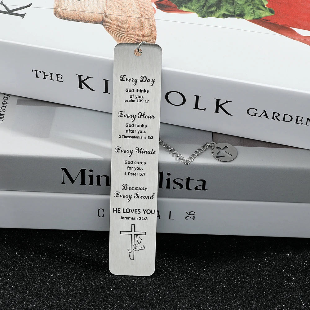 Jesus Cross Stainless Steel Bookmark - Image 5
