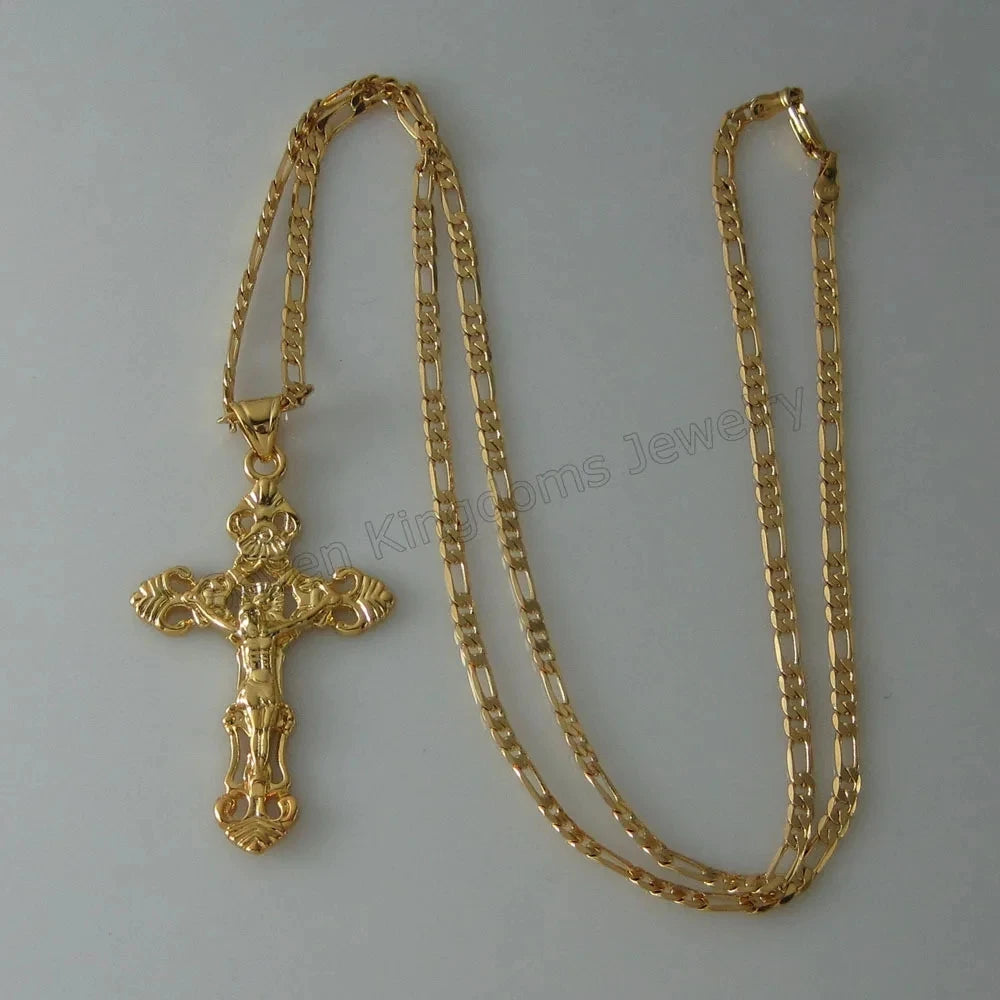 Jesus Cross Pendant Necklace – Christ the Redeemer Christian Catholic Jewelry (45CM or 60CM) - Image 7