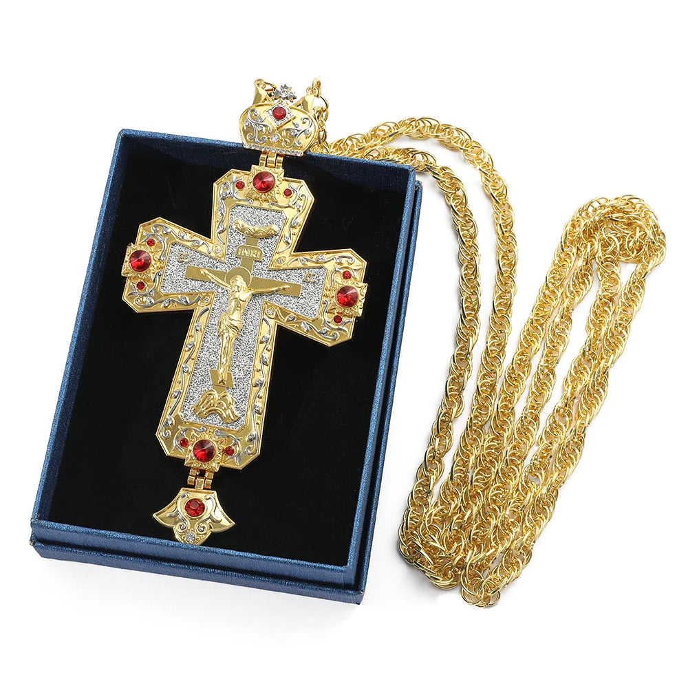 Christian Religion Jesus Cross Pendant Necklace – Long Chain Faith Jewelry (Europe & America Style) - Image 4