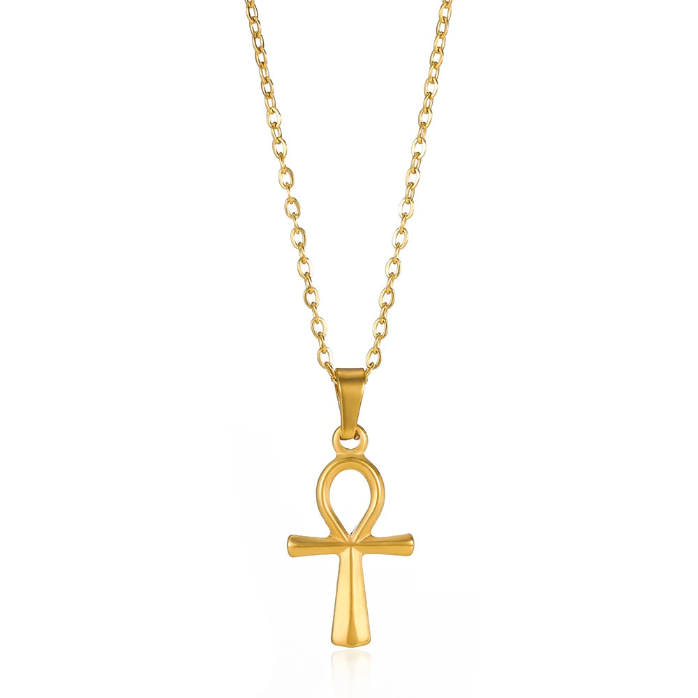 Caravaca Angels Crucifix Necklace – Gold Stainless Steel Jesus Cross for Men & Women - Image 17