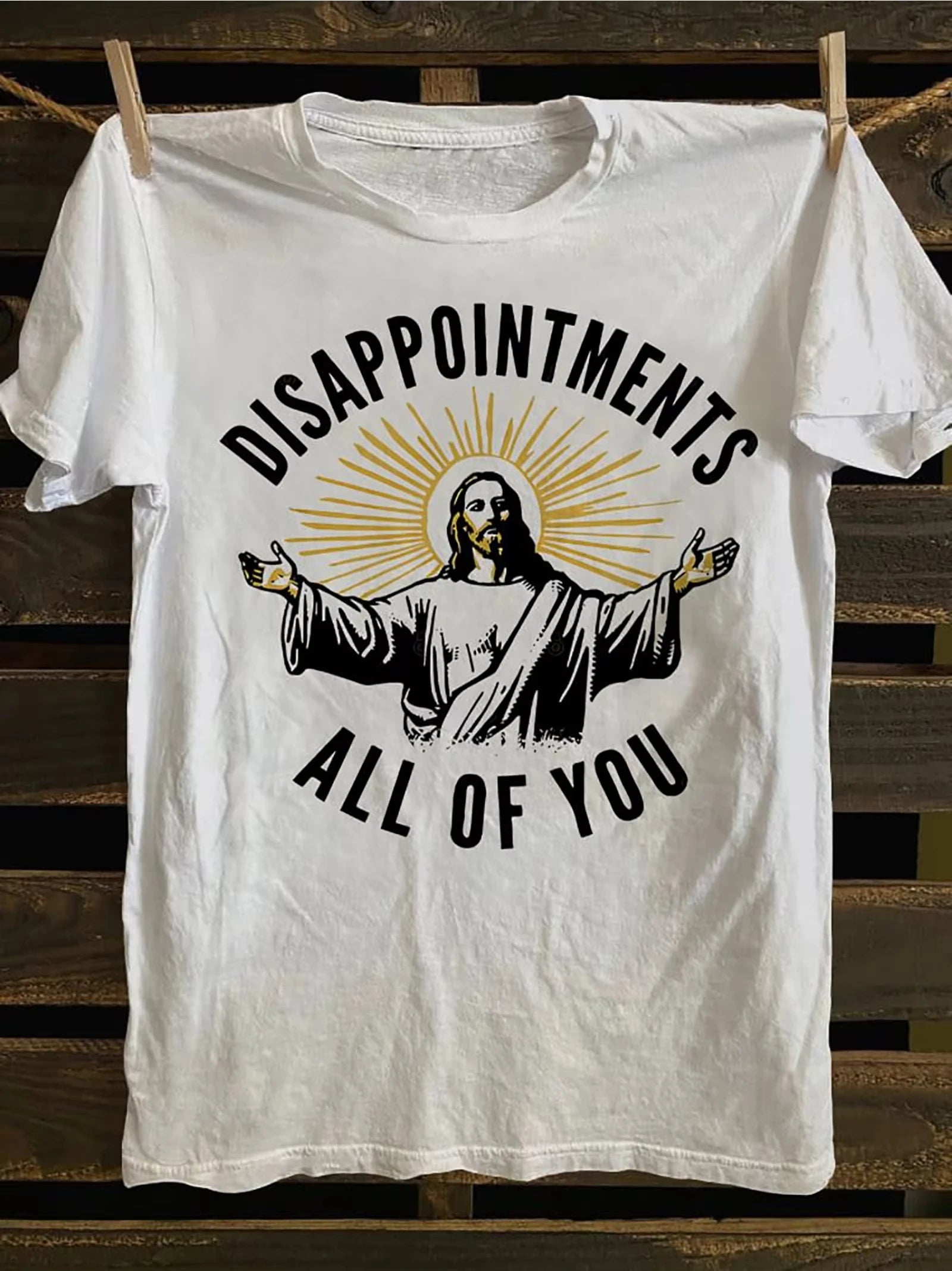 "Disappointments All of You" Funny Jesus Meme T-Shirt – Christian Graphic Tee for Men