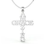 Amazing Grace Necklace – Stainless Steel Christian Jewelry for Men
