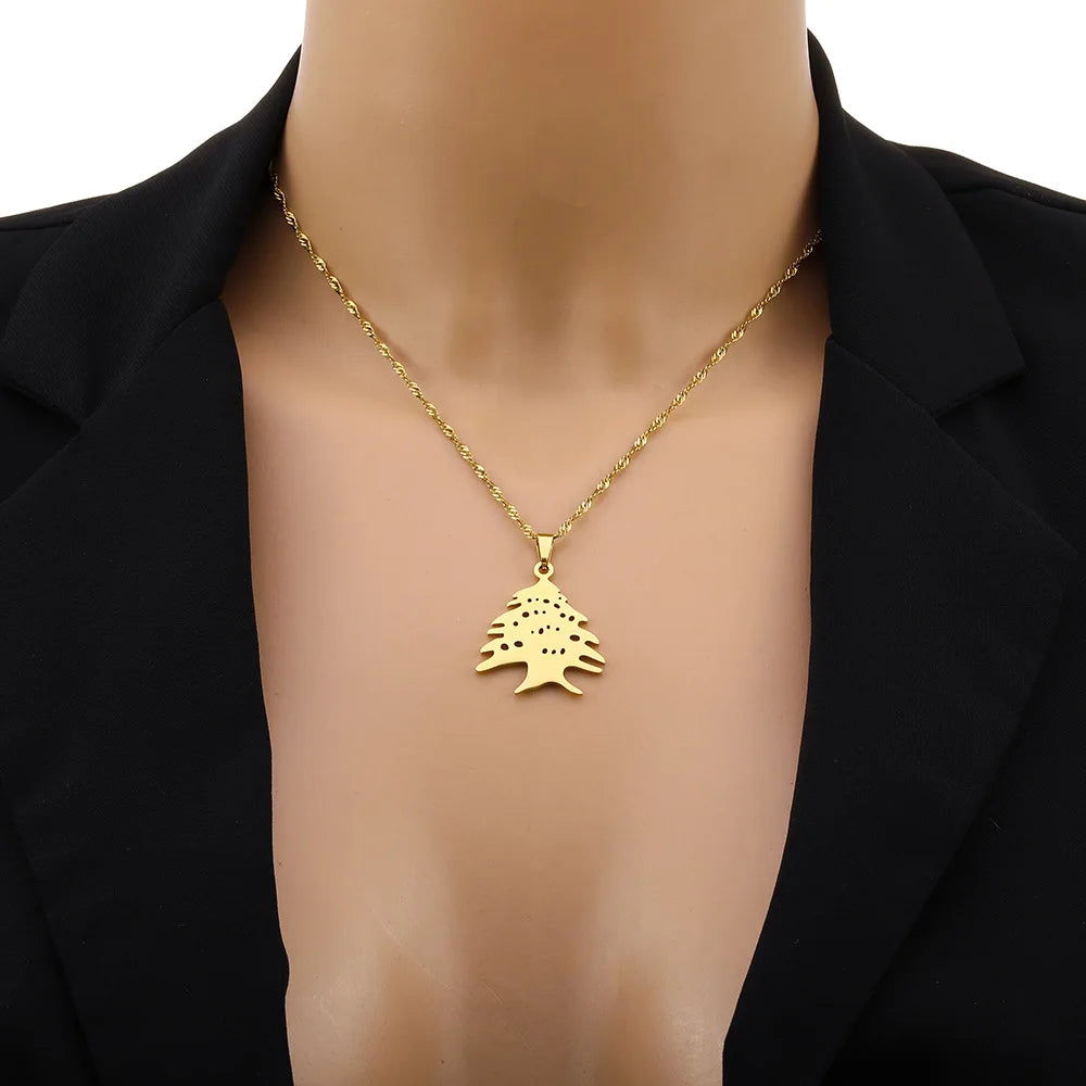 Liban Pendants & Necklaces – Lebanese Cedar, Map, Maronite Cross & Allah Symbol Jewelry