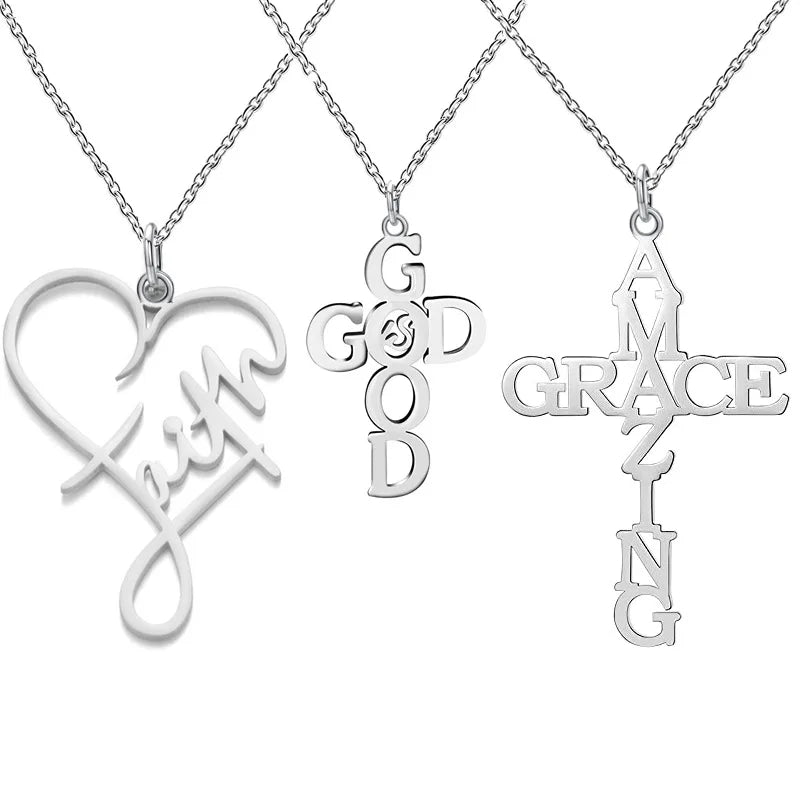 Amazing Grace Necklace – Stainless Steel Christian Jewelry for Men - Image 6