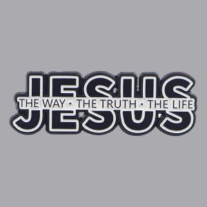 JESUS Way Truth Life Enamel Pin – Christian Lapel Brooch for Backpacks & Clothing