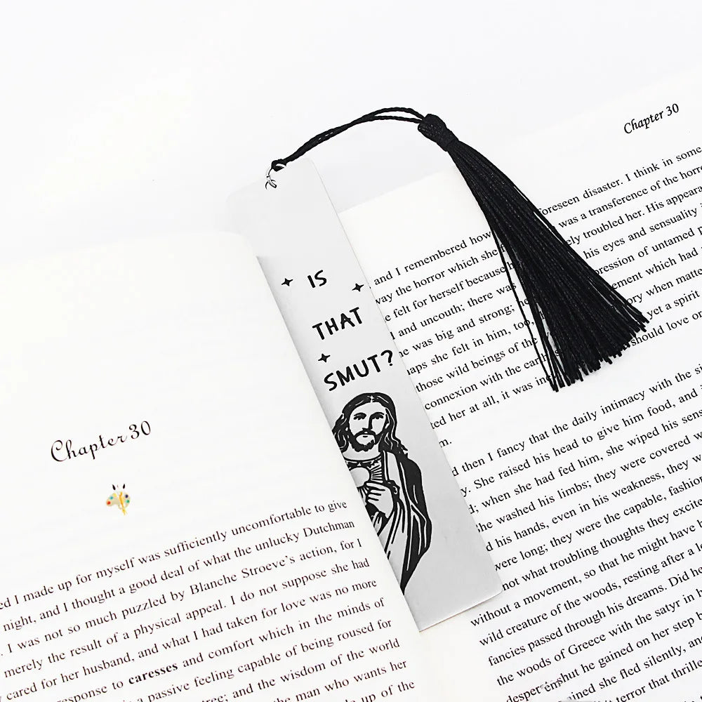 Funny "Peeking Jesus" Metal Bookmark – Humorous Gift for Book Lovers - Image 6