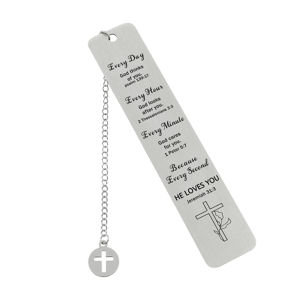 Jesus Cross Stainless Steel Bookmark - Image 7