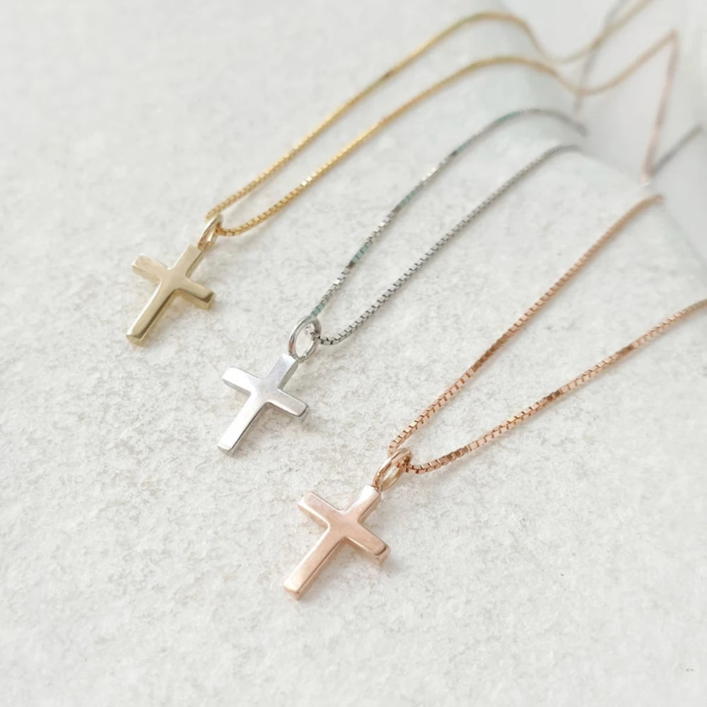 Minimalist Cross Chain Pendant Necklace – Elegant Christian Jewelry Gift for Her - Image 7