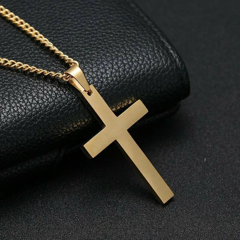 New Christian Virgin Mary & Jesus Cross Pendant Necklace – Simple Unisex Religious Fashion Jewelry - Image 4