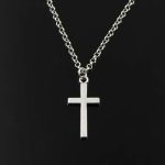 Christian Jesus Cross Necklace – Stainless Steel Chain Choker for Men & Women