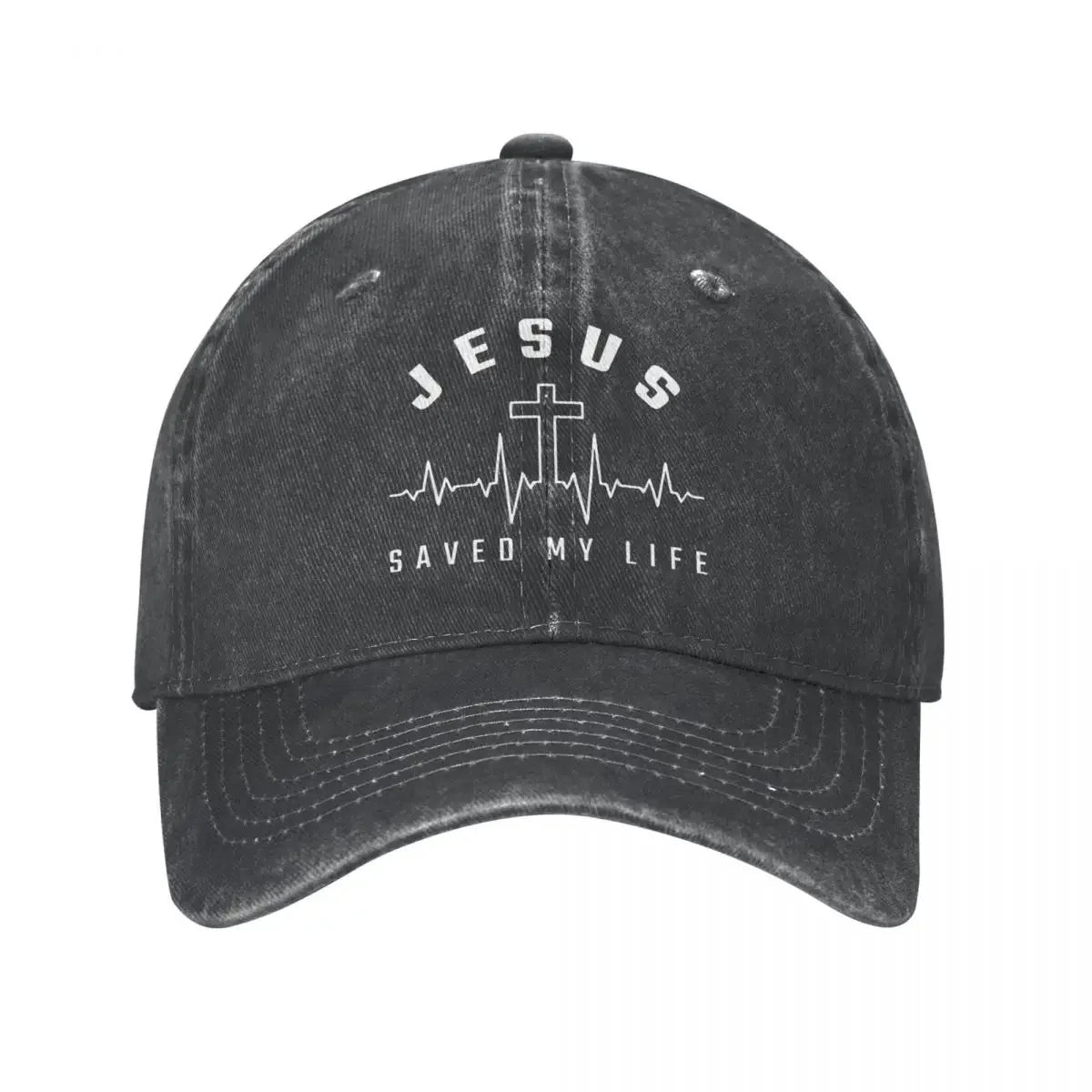Jesus Christ Christianity "Jesus Saved My Life" Baseball Cap - Image 8
