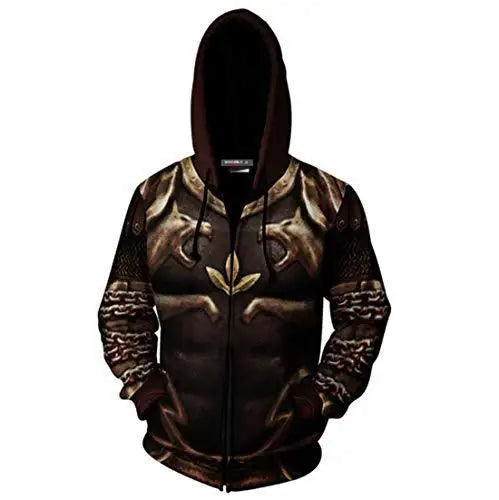 God of War Kratos 3D Print Hoodie – Pullover/Zipper Cosplay Sweatshirt for Gamers - Image 3