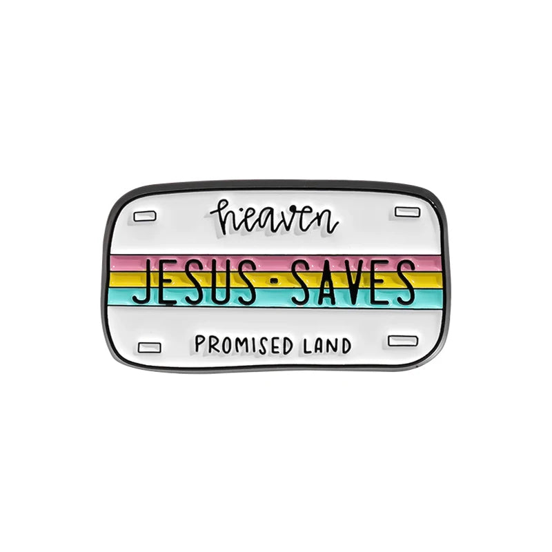 30-Piece Set Jesus Christ Faith Enamel Pins – Wholesale Christian Cartoon Brooches & Lapel Badges - Image 23
