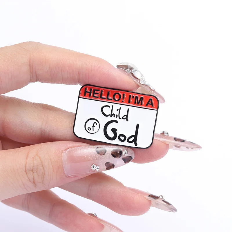 "May The Holy Spirit Be With You" Enamel Pin – Christian Quote Brooch for Believers - Image 2