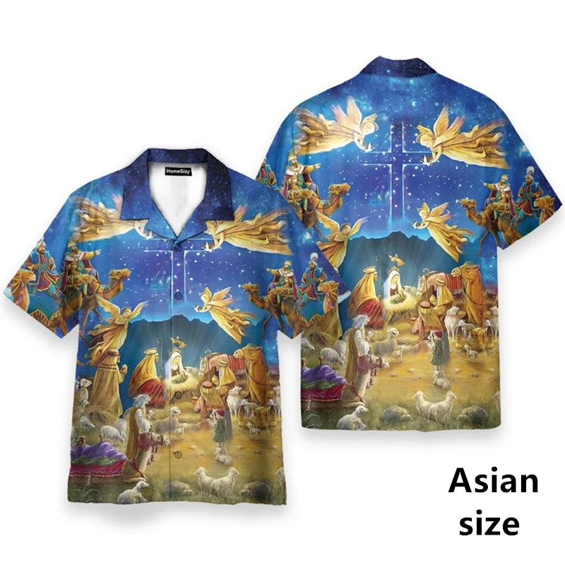 3D Printed God Jesus Hawaiian Shirt – Casual Beach Aloha Shirt for Men & Unisex Wear - Image 9