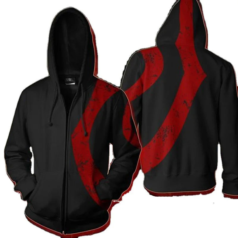 Anime God of War Kratos Hoodie – Custom Size Cosplay Jacket & Casual Sportswear - Image 5