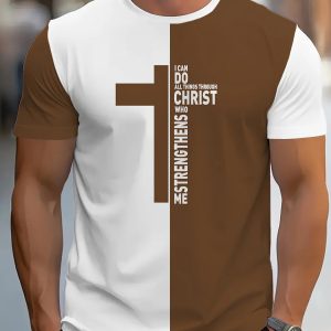 Christian Police Scripture T-Shirt – Men’s Bible Verse Graphic Tee with Cross