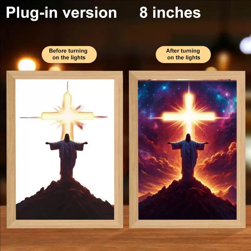 Lumin Works "Jesus – I Am Always With You" 4D LED Wall Art Light - Image 20